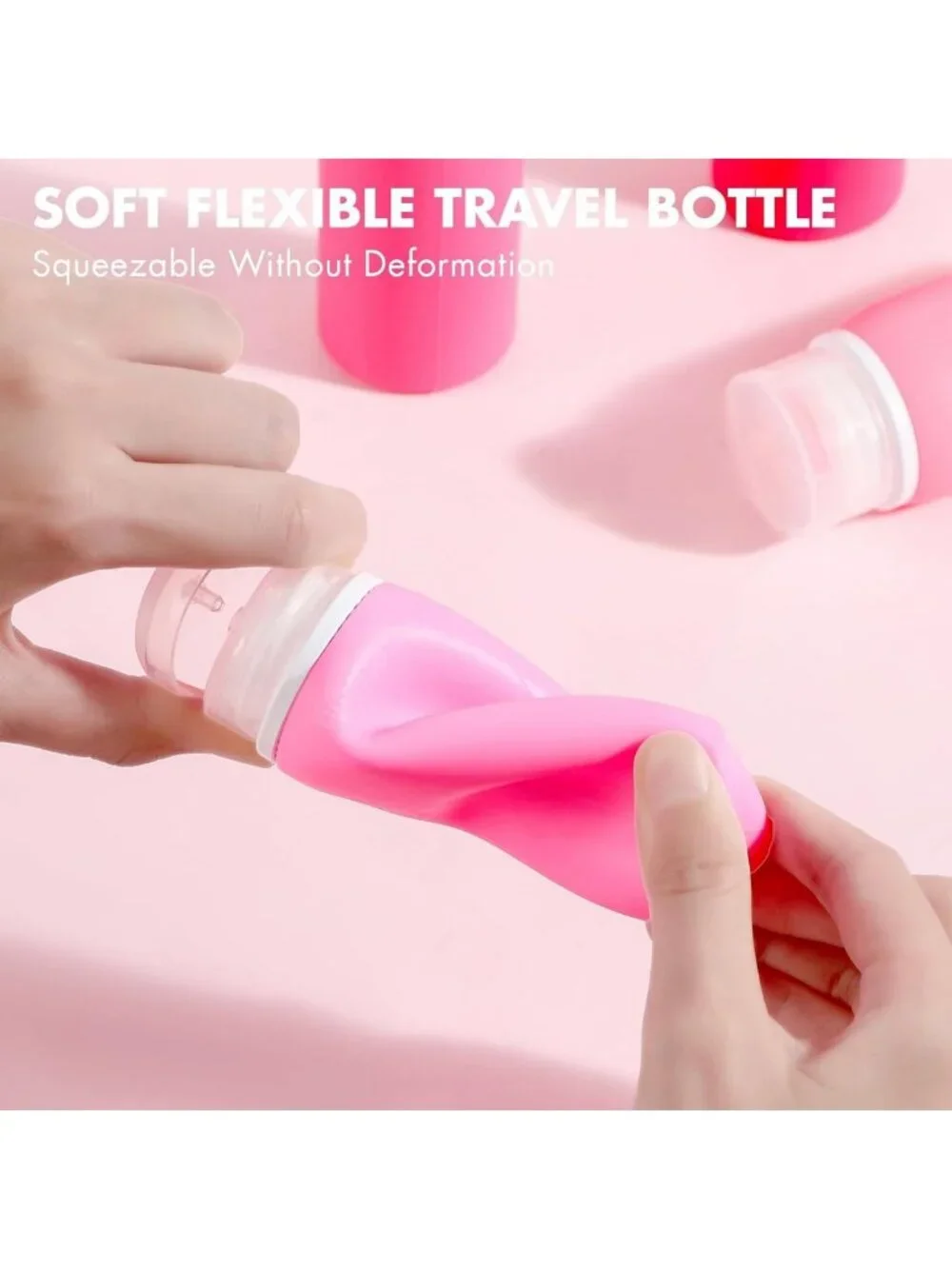 21 Pack Travel Bottles for Toiletries - Leak-Proof, TSA Compliant Silicone Set